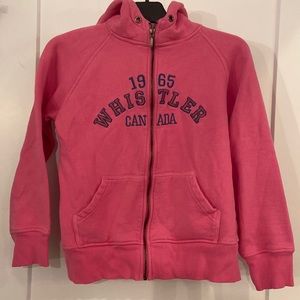 Whistler Canada zip up hoodie w front pockets-fit small or medium; have string